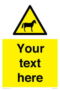 Custom warning horses